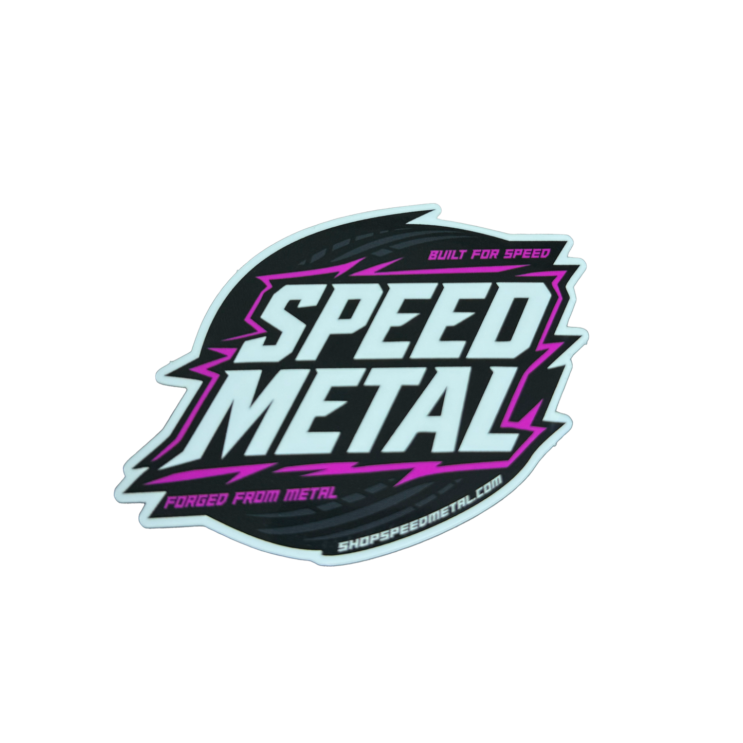 Speed Metal Pink Voltage Slap Sticker