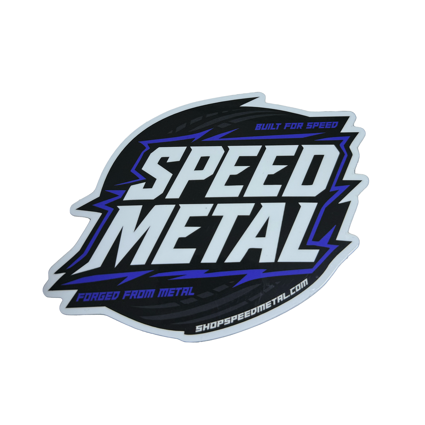 Speed Metal Blue Voltage Slap Sticker